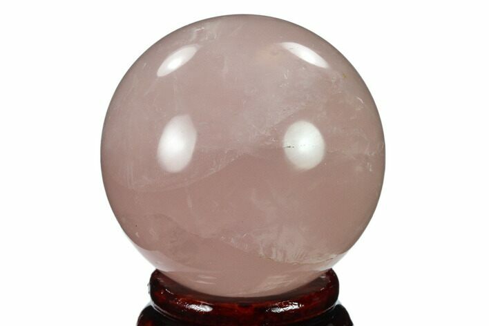 Polished Rose Quartz Sphere - Madagascar #133803